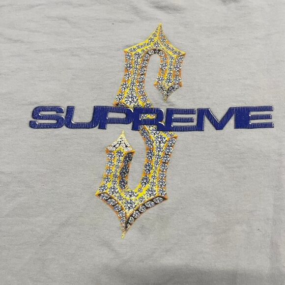 Supreme Diamond Tee Pale Blue XL FW21T40 Authentic NWT Streetwear Grail - Picture 4 of 4